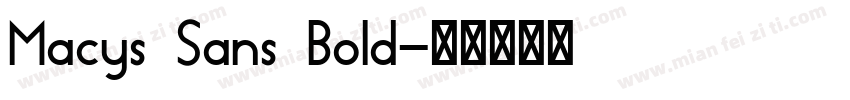 Macys Sans Bold字体转换